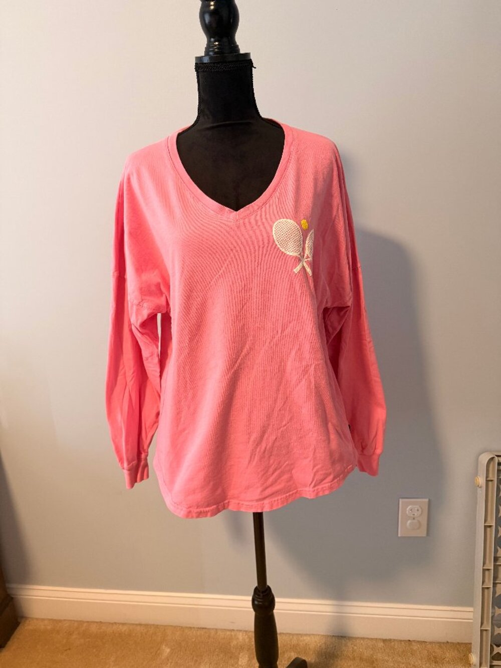 Spirit Jersey Long Sleeve Tee (Pink)- M